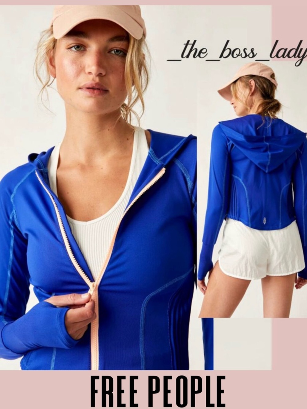 Free People jacket hoodie activewear zip-up layer stretchy Movement Medium